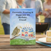 Freund Geburtstag 4. Juli Weißkopfseeadler Patriot