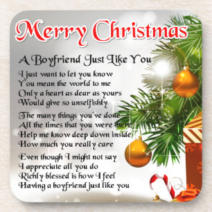 Freund-Gedicht - Weihnachtsentwurf Untersetzer