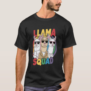 Freund Lama Team Lama Freund Passendes Team Spaß T-Shirt