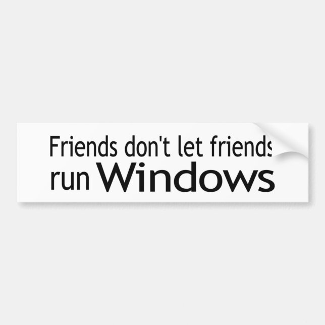 Freund-Lauf Windows Autoaufkleber (Vorne)