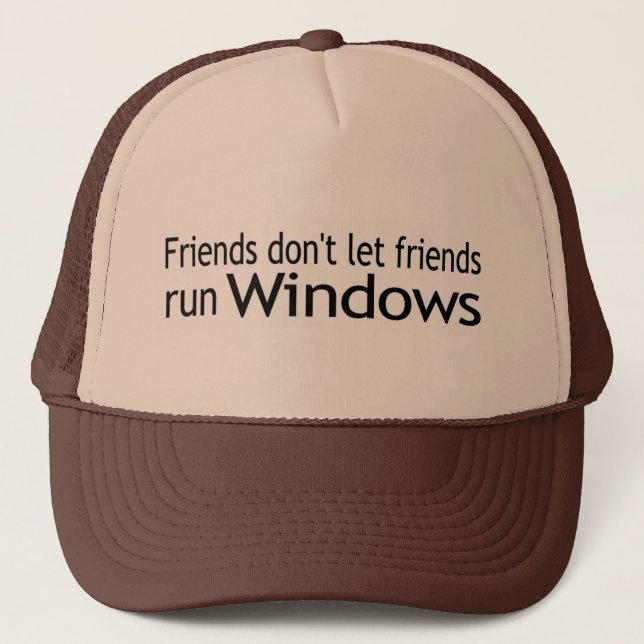 Freund-Lauf Windows Truckerkappe (Vorderseite)