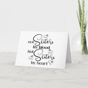 FREUND & MEINE SCHWESTER IM HERZEN FÜR DEN GEBURTS KARTE