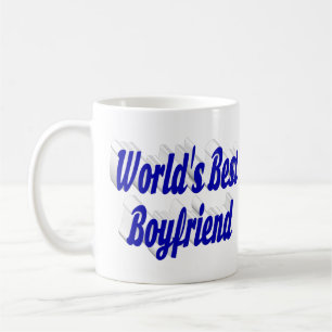 Freund mit blauem halben Schriftzug Kaffeetasse