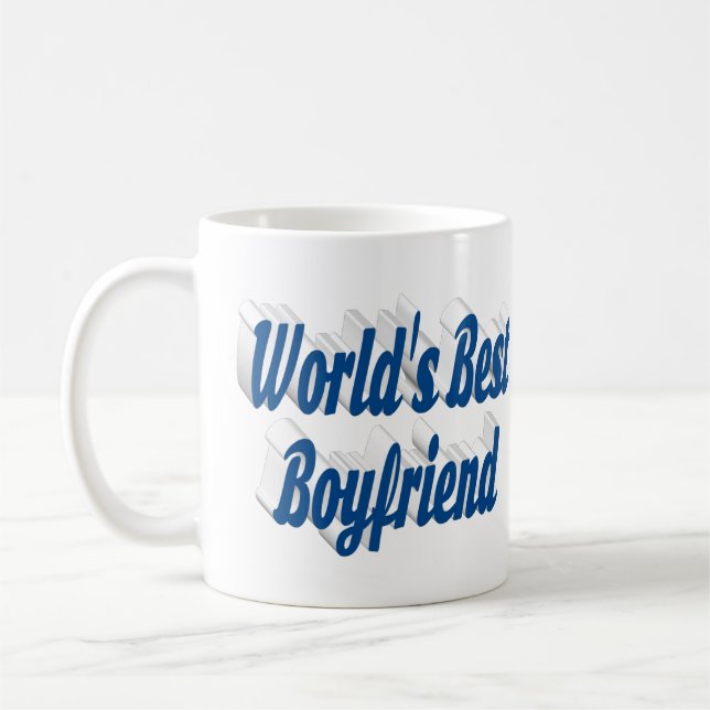 Freund mit Halbschrift in Meeresblau Kaffeetasse (Links)