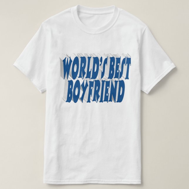Freund mit Meerblauer Typografie T-Shirt (Design vorne)