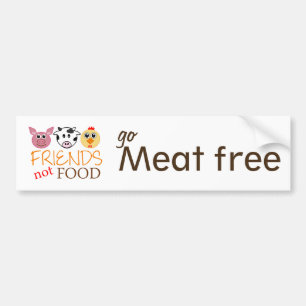 Freund-nicht Nahrung Autoaufkleber