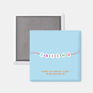 Freund niedliches Freundschaftsarmband blau Valent Magnet
