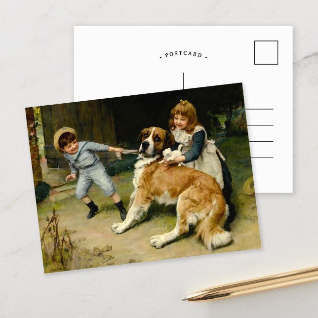 Freund oder Feind | Arthur John Elsley Postkarte (Von Creator hochgeladen)