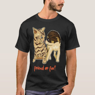 Freund oder Fock Kleine Kätzchen und Welpe Kätzche T-Shirt