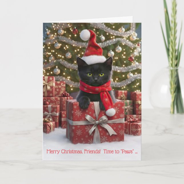 Freund oder Freunde Frohe Feiertage Weihnachten Sü Karte (Vorderseite)