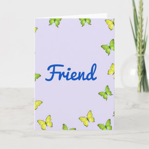 Freund Schmetterling Karte