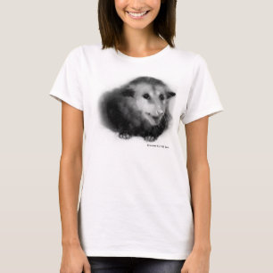 Freund-Shirt mit flockigem Opossum T-Shirt