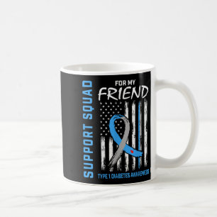 Freund Typ 1 Diabetes Shirt Amerikanische Flag-Unt Kaffeetasse