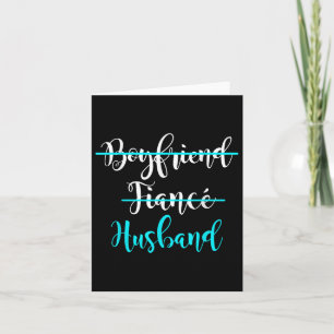 Freund, Verlobte, Ehemann, Shirt Groom Wedding Gif Karte