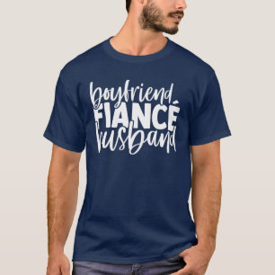 Freund Verlobter Ehemann Passende Süße Hochzeit Ve T-Shirt
