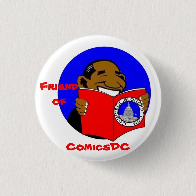 Freund von ComicsDC Abzeichen (Entwurf 2) Button (Vorderseite)