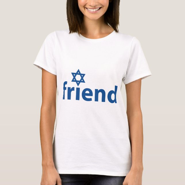 Freund von Israel T-Shirt (Vorderseite)