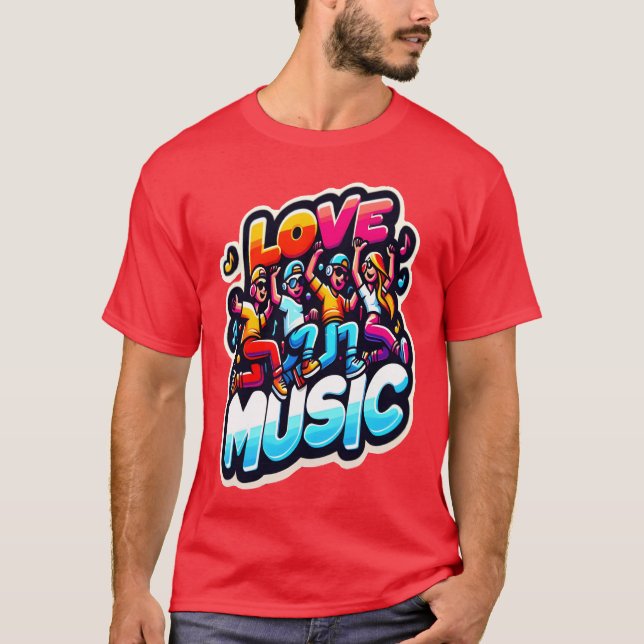 Freund von Liebe-Musikfans T-Shirt (Vorderseite)