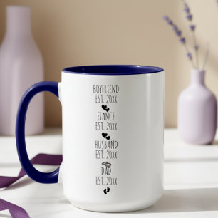Freund von Vater Meilenstein für das benutzerdefin Kaffeetasse