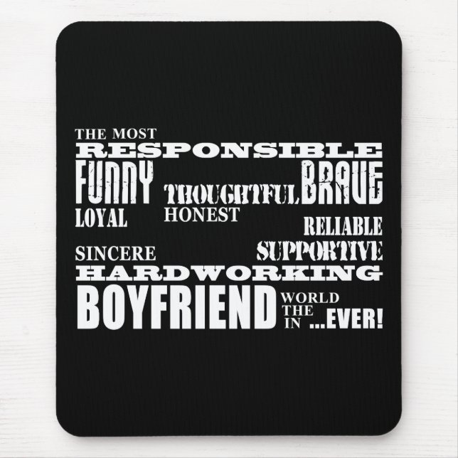 Freunde am besten u. bestster Freund: Qualitäten Mousepad (Vorne)