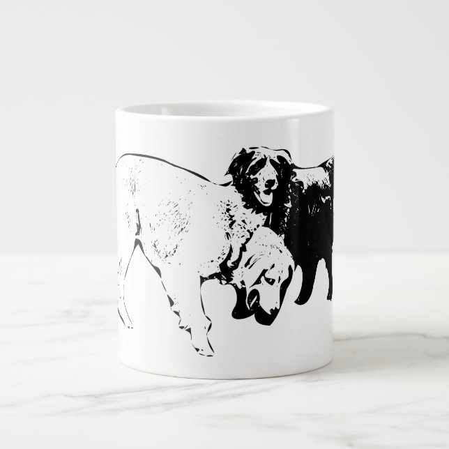 Freunde auf dem Weg zum Leafy Jumbo-Tasse (Vorderseite)