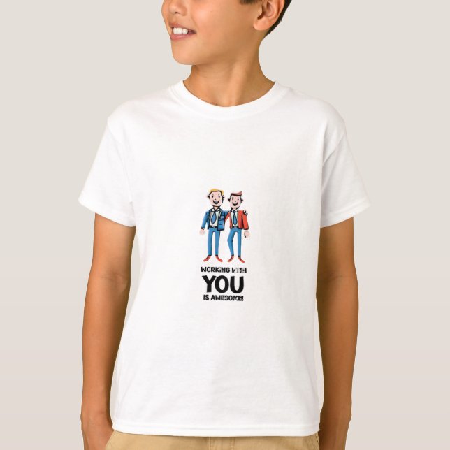 Freunde aus der Arbeit - zwei Männer T-Shirt (Vorderseite)