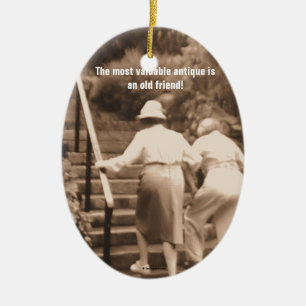 Freunde bebauen das Ende Keramikornament