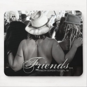 Freunde bei Rainbow Serpent 09 Mousepad