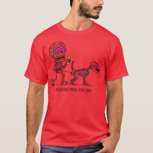 Freunde bis zum Ende Skelettlauf zu Tode T-Shirt