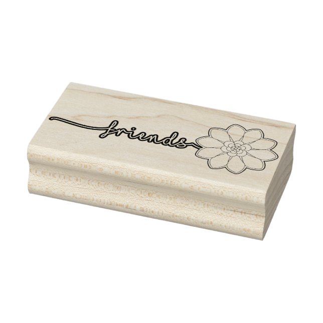 Freunde blühende Briefmarke Gummistempel (Stempel)