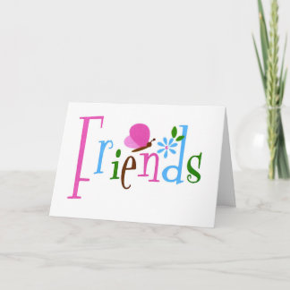 Freunde Butterfly Karte