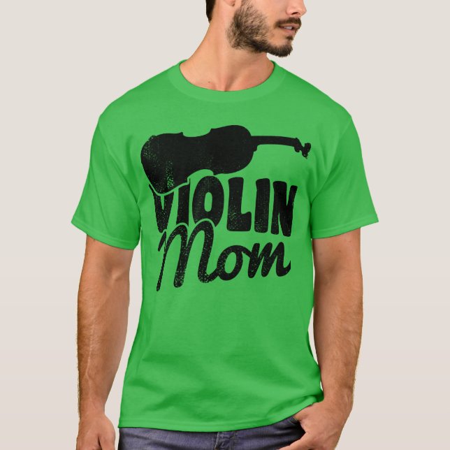 Freunde der Violin-Mutter T-Shirt (Vorderseite)