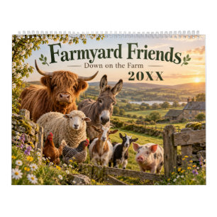 Freunde des Bauernhofs - Tiere der ländlichen Gege Kalender