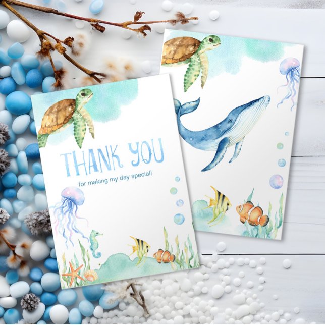 Freunde des charmanten Unterseeraums Vielen Dank Dankeskarte (Von Creator hochgeladen)