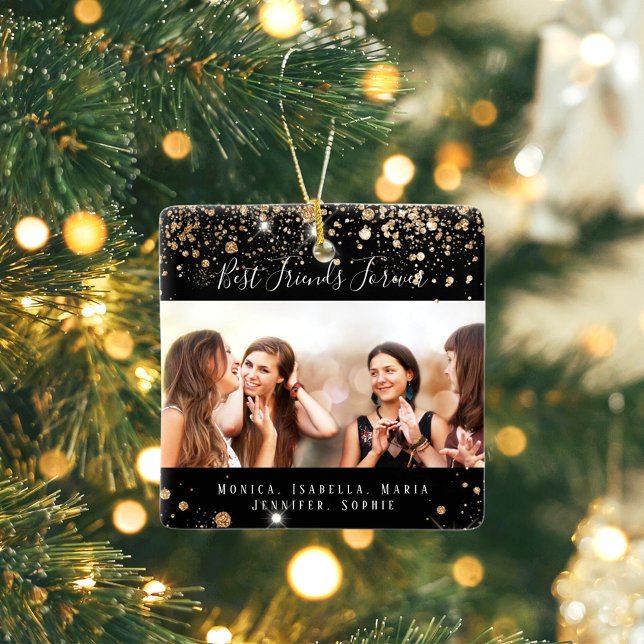 Freunde des Fotos für immer Name des schwarzen Gli Keramikornament (Von Creator hochgeladen)