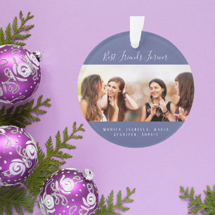 Freunde des Lebens Foto staubige blaue Namen Ornament