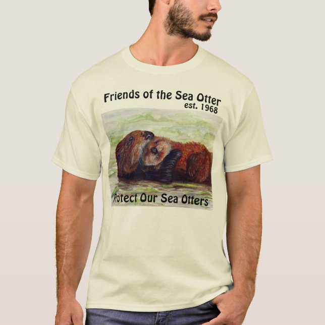 Freunde des Seeotter-Bio BaumwollShirts T-Shirt (Vorderseite)