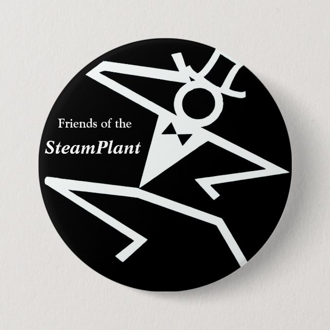Freunde des SteamPlant Logos IV Button (Vorderseite)