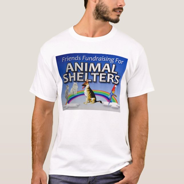 Freunde, die für Tierheime Mittel beschaffen T-Shirt (Vorderseite)