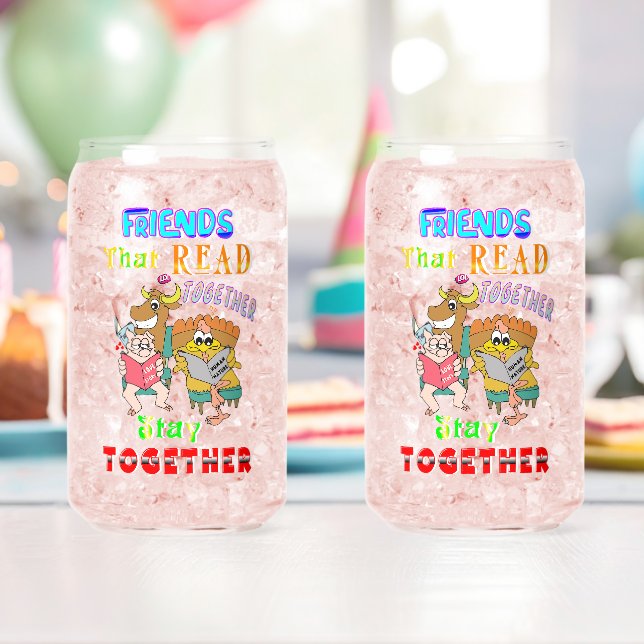 Freunde, die zusammen lesen Bleibe Dosenglas (Insitu (Geburtstag))