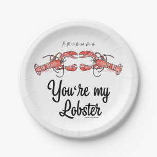 FREUNDE™ Du bist mein Lobster Wasserfarbangebot Pappteller