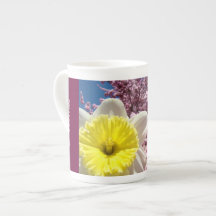Freunde Familie Frühling Bone China Tassen Narziss