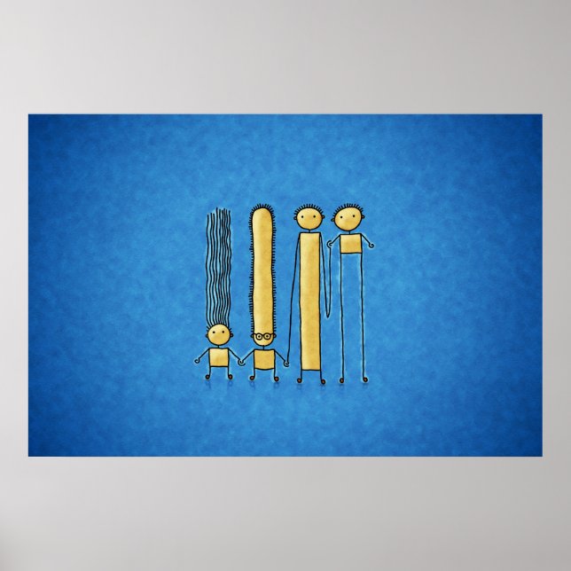 Freunde (Farbe 2) Poster (Vorne)