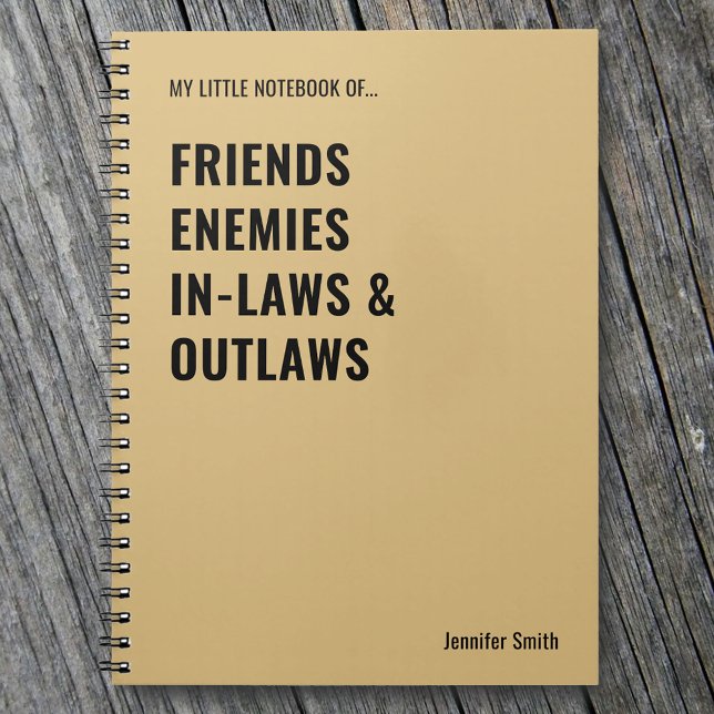 Freunde Feinde in Gesetzen verbieten Funny Notizblock (Von Creator hochgeladen)