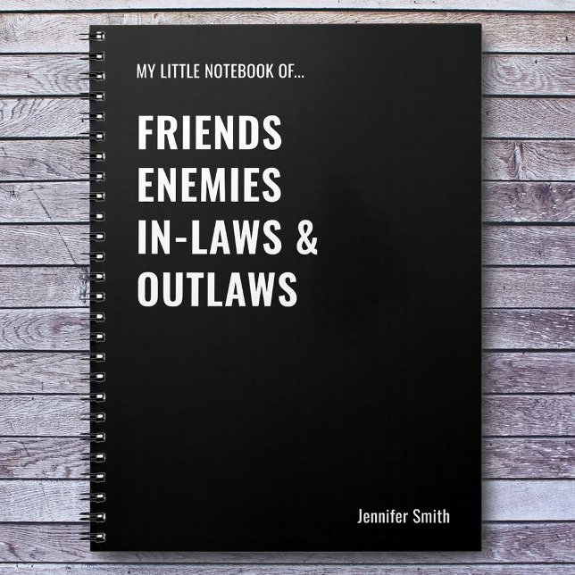 Freunde Feinde in Gesetzen verbieten Funny Notizblock (Von Creator hochgeladen)