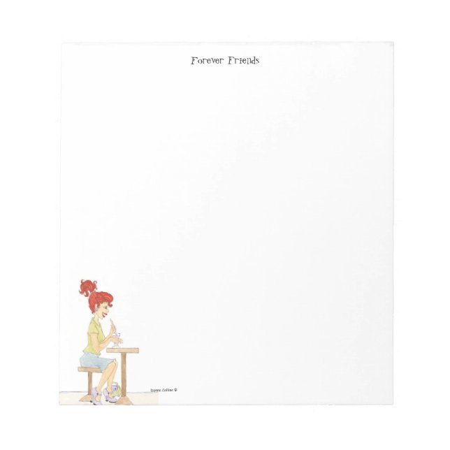 Freunde Forever Soda Girl Notepad Notizblock (Vorderseite)