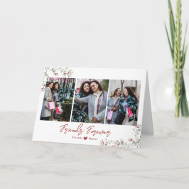 Freunde für Fotos Fest gefaltete Ferienkarte Feiertagskarte