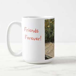 Freunde für immer glücklicher Garten Kaffeetasse