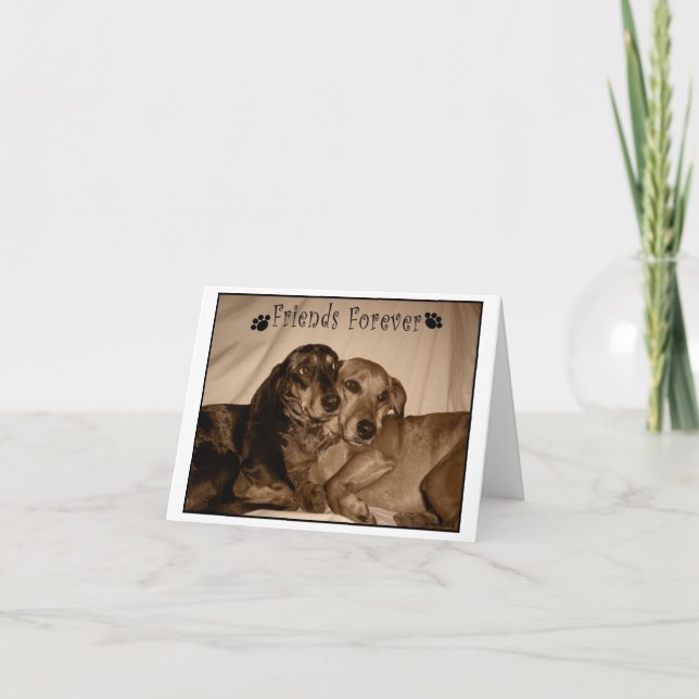 Freunde für immer karte (Vorderseite)