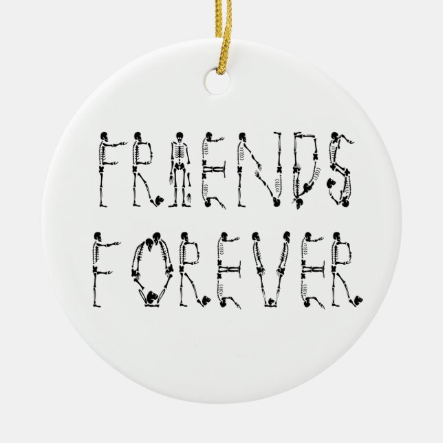 Freunde für immer keramik ornament (Vorne)